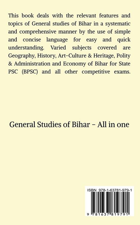 Produktbild: General Knowledge of Bihar