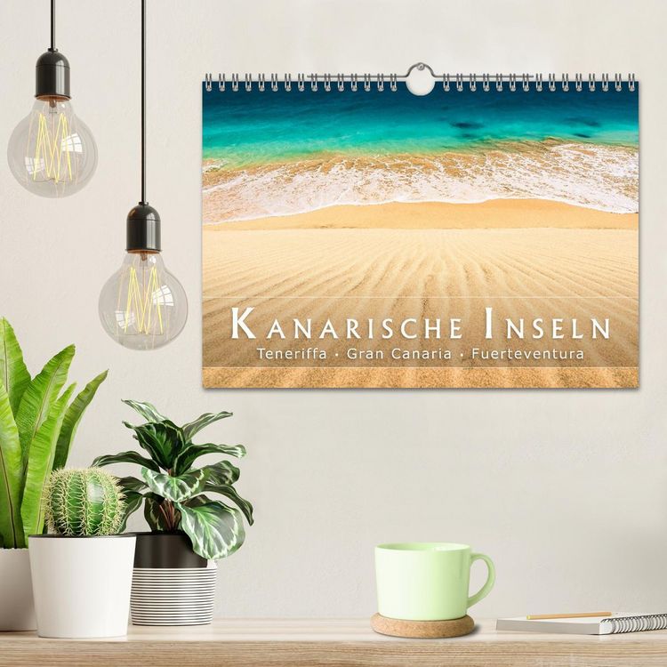 Produktbild: Die Kanarische Inseln Teneriffa, Gran Canaria und Fuerteventura (Wandkalender 2026 DIN A4 quer), CALVENDO Monatskalender