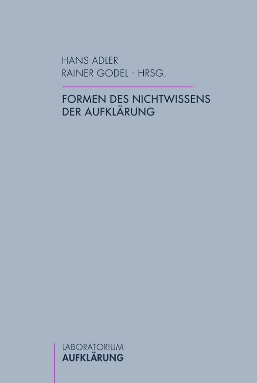 Produktbild: Formen des Nichtwissens der Aufkl&auml;rung