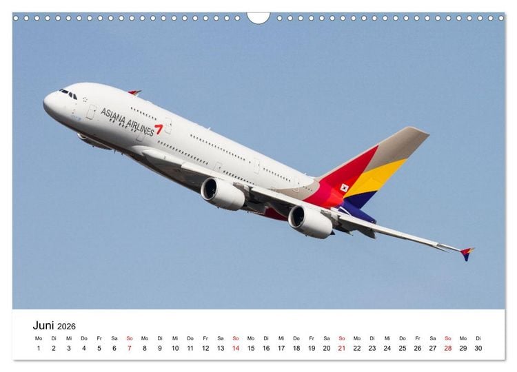Produktbild: Airbus A380 Superjumbo 2026 (Wandkalender 2026 DIN A3 quer), CALVENDO Monatskalender