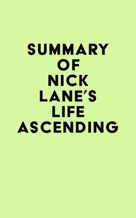 Produktbild: Summary of Nick Lane's Life Ascending