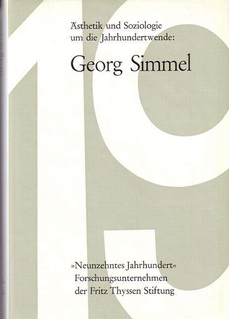 Produktbild: &Auml;sthetik und Soziologie um die Jahrhundertwende: Georg Simmel