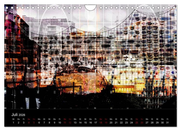 Produktbild: Elbphilharmonie-ARTig (Wandkalender 2026 DIN A4 quer), CALVENDO Monatskalender