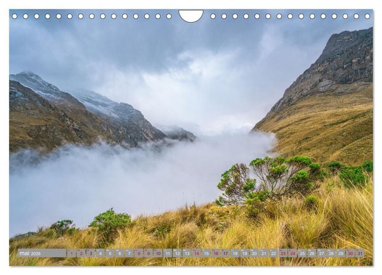 Produktbild: P&eacute;rou - Paradis dans les Andes (Calendrier mural 2026 DIN A4 vertical), CALVENDO calendrier mensuel