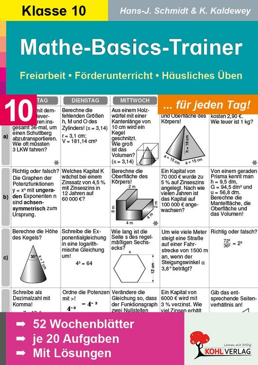 Produktbild: Mathe-Basics-Trainer 10. Schuljahr