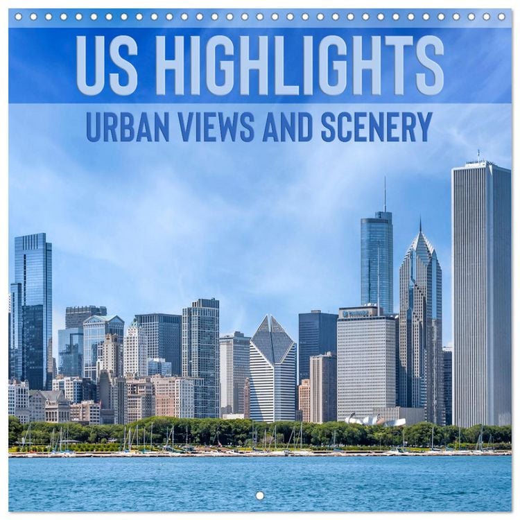 Produktbild: US HIGHLIGHTS Urban views and scenery (Wall Calendar 2026 12 &times; 12 Inch) CALVENDO 12 Month Wall Calendar