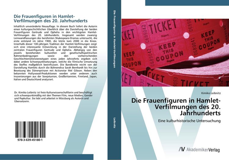 Produktbild: Die Frauenfiguren in Hamlet-Verfilmungen des 20. Jahrhunderts