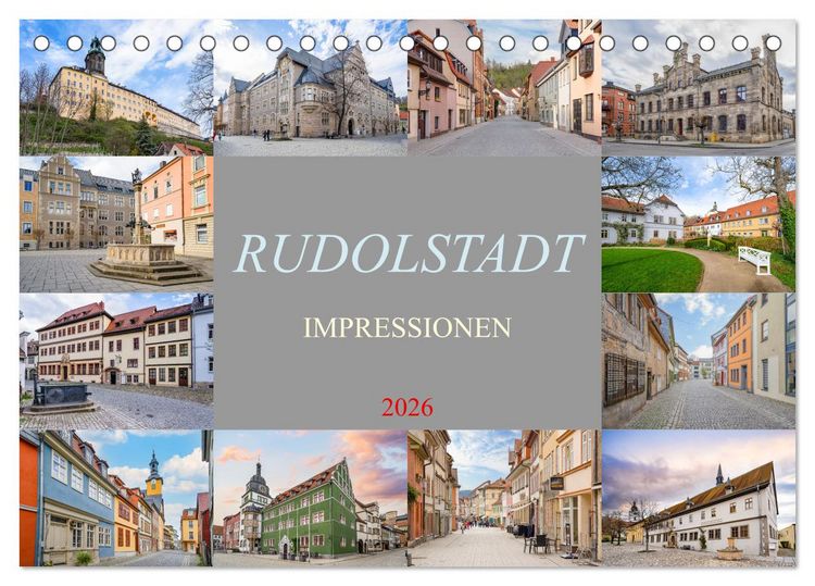 Produktbild: Rudolstadt Impressionen (Tischkalender 2026 DIN A5 quer), CALVENDO Monatskalender