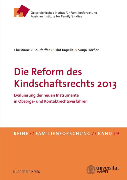 Produktbild: Die Reform des Kindschaftsrechts 2013
