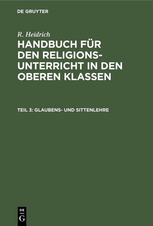 Produktbild: Glaubens- und Sittenlehre