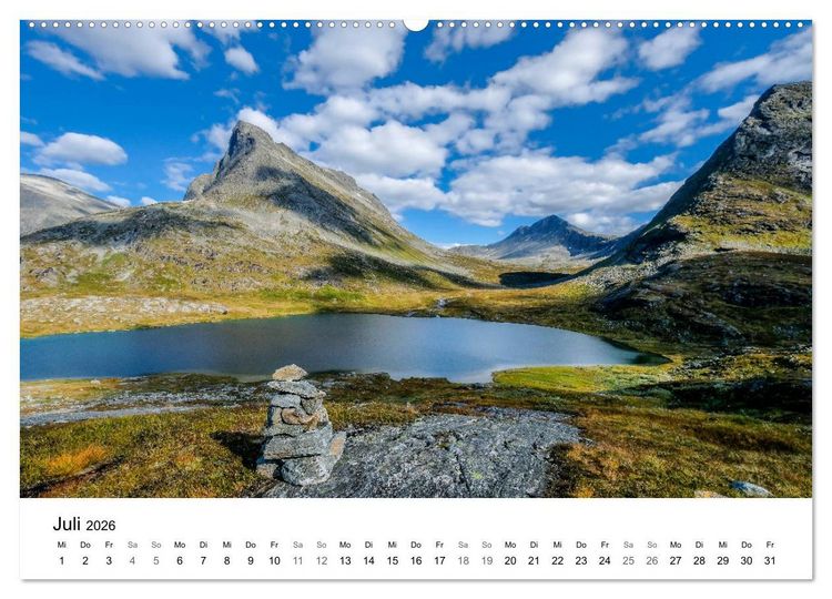 Produktbild: NORWEGEN - NORDMEER LANDSCHAFTEN (Wandkalender 2026 DIN A2 quer), CALVENDO Monatskalender