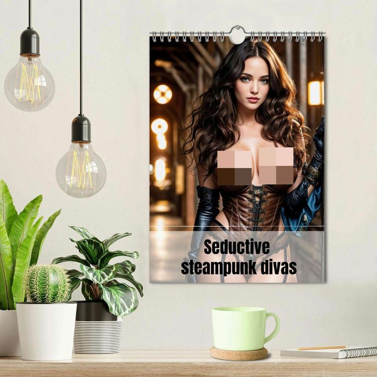 Produktbild: Seductive steampunk divas (Wall Calendar 2026 DIN A4 portrait), CALVENDO 12 Month Wall Calendar