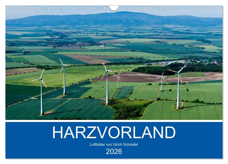 Produktbild: Harzvorland Luftbilder 2026 (Wandkalender 2026 DIN A3 quer), CALVENDO Monatskalender