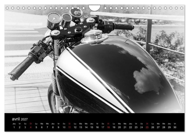 Produktbild: Une moto de caract&egrave;re (Calendrier mural 2027 DIN A4 vertical), CALVENDO calendrier mensuel