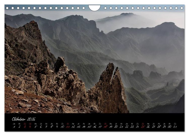Produktbild: La Palma - Insel der Berge und Wolken (Wandkalender 2026 DIN A4 quer), CALVENDO Monatskalender