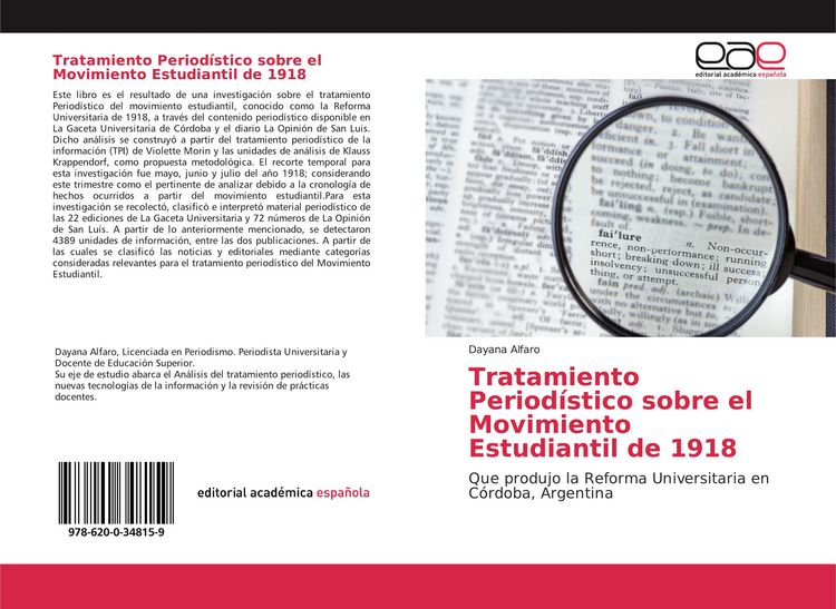 Produktbild: Tratamiento Period&iacute;stico sobre el Movimiento Estudiantil de 1918