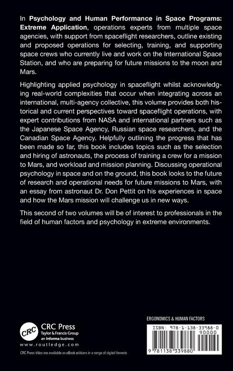 Produktbild: Psychology and Human Performance in Space Programs