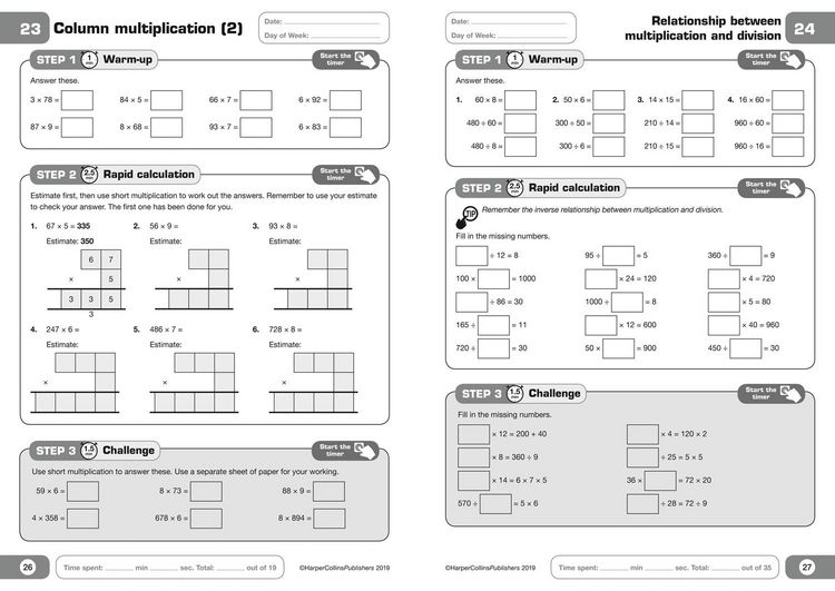 Produktbild: Letts 5-Minute Maths Mastery Age 8-9