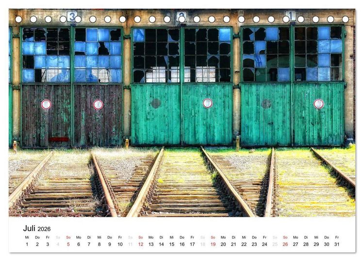 Produktbild: Auf eisernen Wegen - Faszination Bahn (Tischkalender 2026 DIN A5 quer), CALVENDO Monatskalender