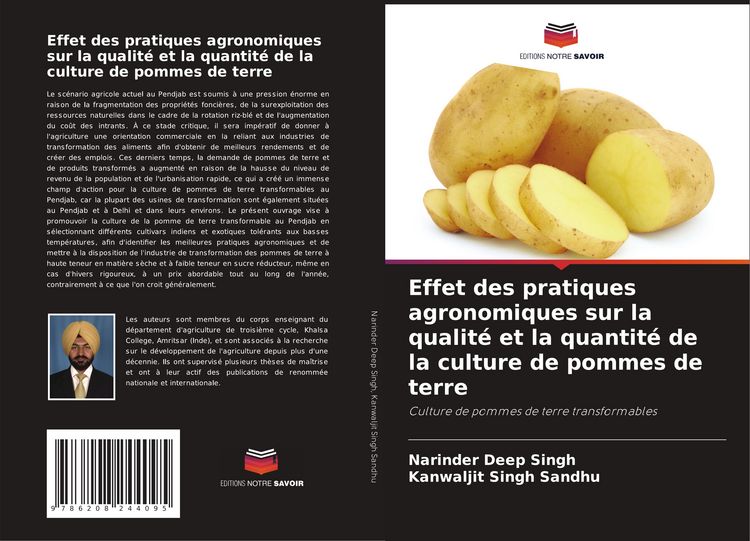 Produktbild: Effet des pratiques agronomiques sur la qualit&eacute; et la quantit&eacute; de la culture de pommes de terre
