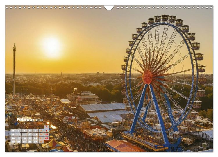 Produktbild: Riesenr&auml;der und Kirmes (Wandkalender 2026 DIN A3 quer), CALVENDO Monatskalender