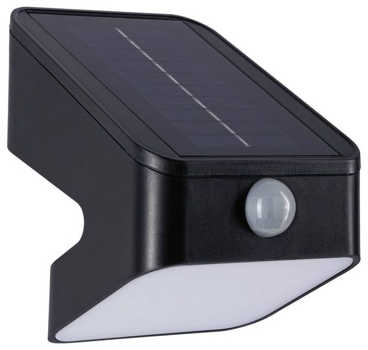 Produktbild: Paulmann 94608 Lesly Solar-Wandstrahler mit Bewegungsmelder 5.5W Warmwei&szlig; Anthrazit