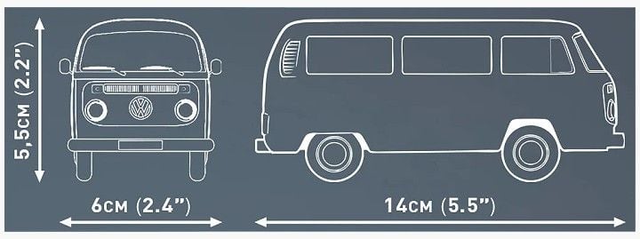 Produktbild: COBI Action Town 24621 - Volkswagen T2b Bus, Bausatz 1:35, 145 Klemmbausteine