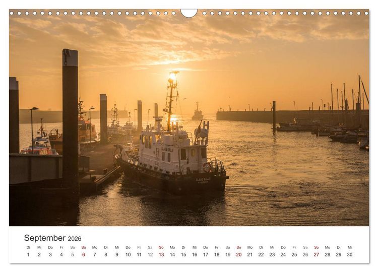 Produktbild: Nieders&auml;chsische K&uuml;ste - K&uuml;stenorte von Ostfriesland bis Bremerhaven (Wandkalender 2026 DIN A3 quer), CALVENDO Monatskalender
