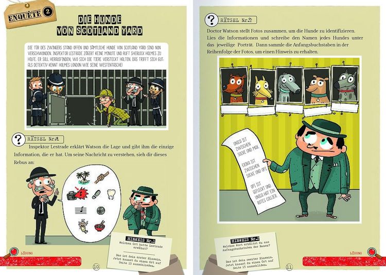 Produktbild: Die 10 besten F&auml;lle des Sherlock Holmes f&uuml;r Kids: Sherlock Holmes zeigt jungen Detektiven, wie man Spuren liest und kombiniert.