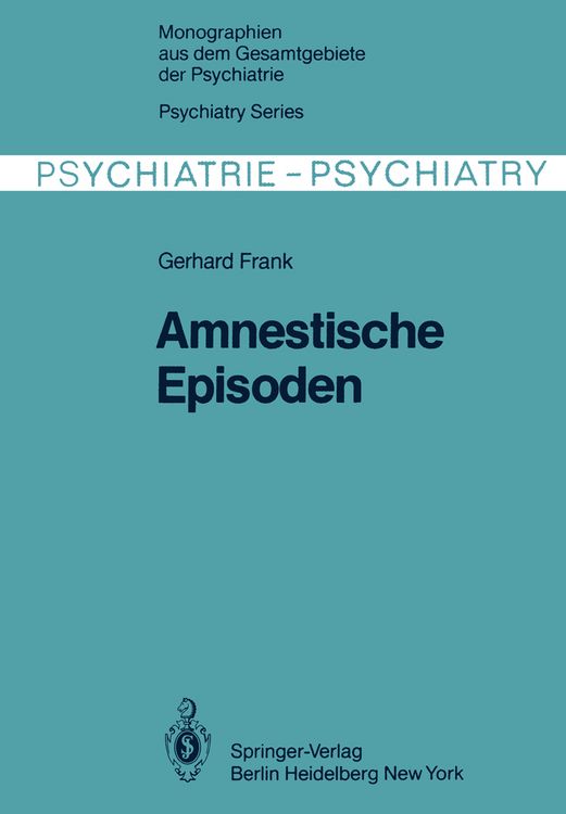 Produktbild: Amnestische Episoden