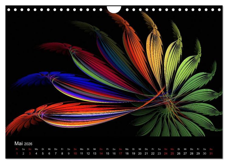 Produktbild: Wunderbare Welt der Farben 2026 (Wandkalender 2026 DIN A4 quer), CALVENDO Monatskalender