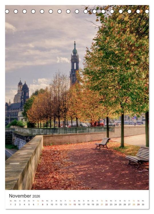 Produktbild: Highlights in Dresden (Tischkalender 2026 DIN A5 hoch), CALVENDO Monatskalender