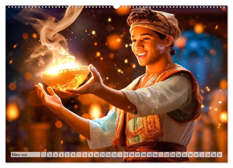 Produktbild: Zauberhafte M&auml;rchen aus aller Welt (hochwertiger Premium Wandkalender 2026 DIN A2 quer), Kunstdruck in Hochglanz