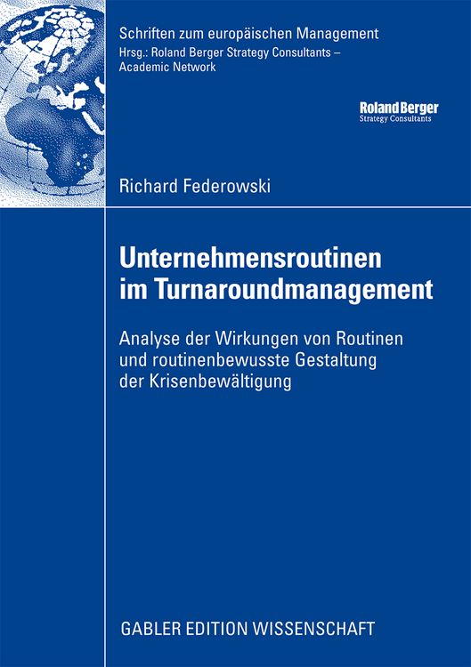 Produktbild: Unternehmensroutinen im Turnaroundmanagement