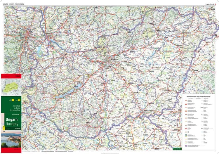 Produktbild: Freytag & berndt Stra&szlig;enkarte Ungarn 1:400.000