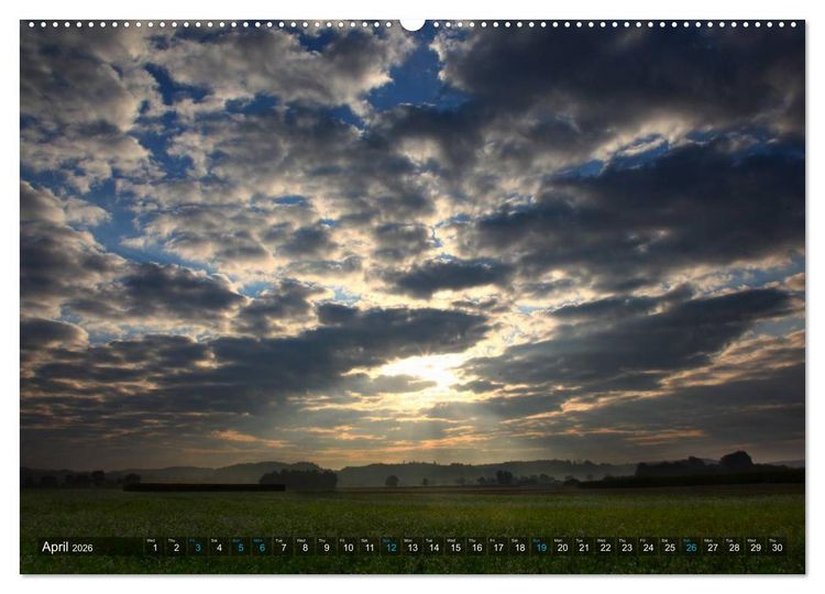 Produktbild: Cloud Appreciation (High Quality Premium Wall Calendar 2026 DIN A2 landscape),CALVENDO 12 Month Wall Calendar