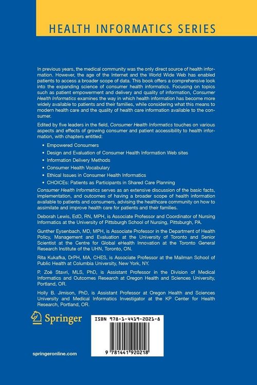 Produktbild: Consumer Health Informatics