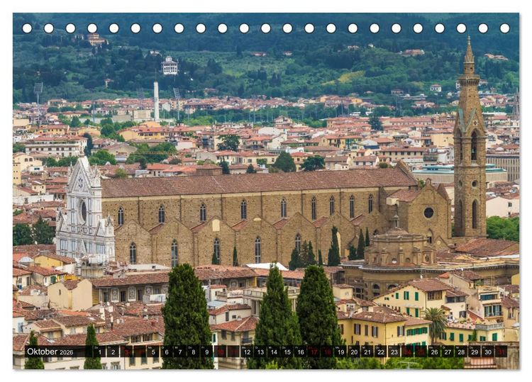 Produktbild: Impressionen aus FLORENZ (Tischkalender 2026 DIN A5 quer), CALVENDO Monatskalender
