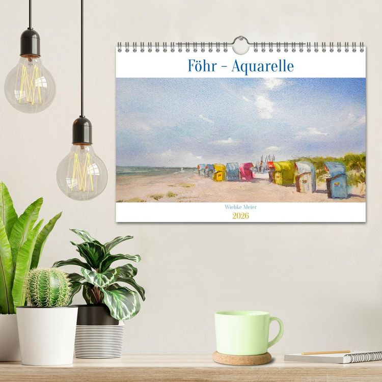 Produktbild: F&ouml;hr - Aquarelle (Wandkalender 2026 DIN A4 quer), CALVENDO Monatskalender
