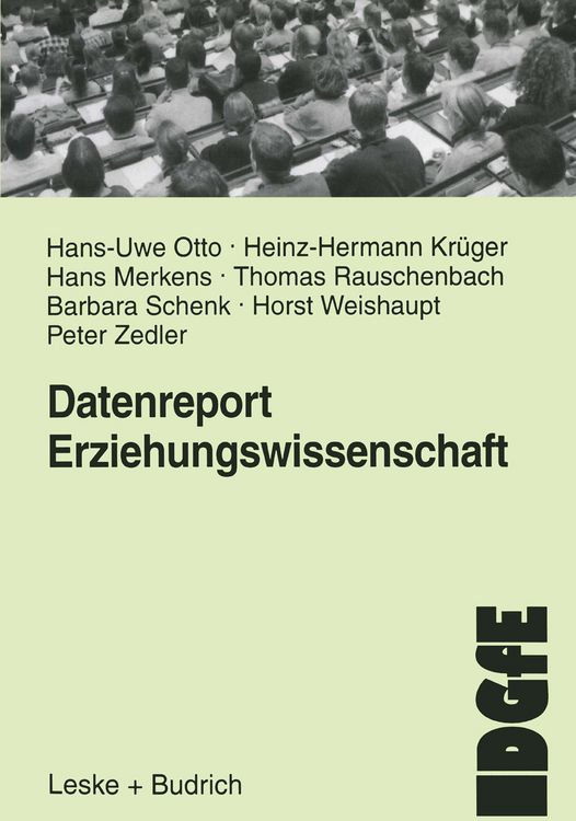 Produktbild: Datenreport Erziehungswissenschaft