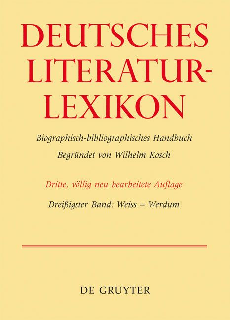 Produktbild: Deutsches Literatur-Lexikon / Weiss - Werdum