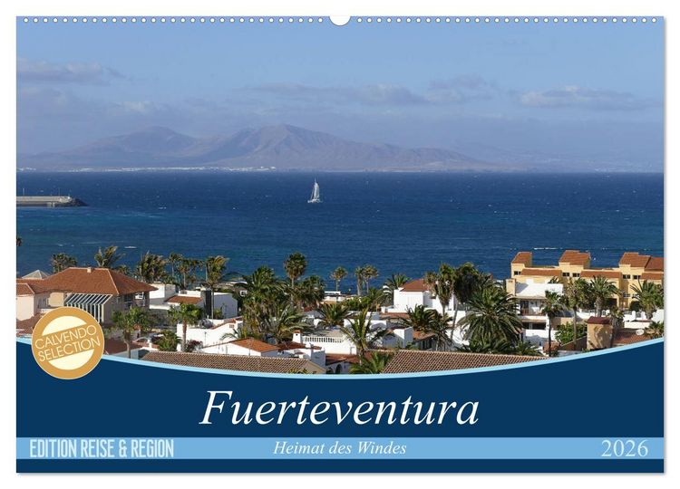 Produktbild: Fuerteventura - Heimat des Windes (Wandkalender 2026 DIN A2 quer), CALVENDO Monatskalender