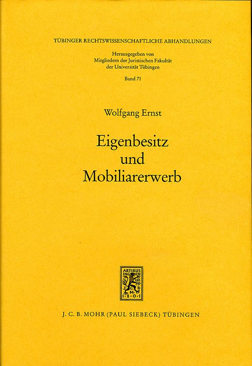 Produktbild: Eigenbesitz und Mobiliarerwerb