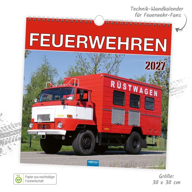 Produktbild: TR&Ouml;TSCH - Technikkalender Feuerwehren 2027