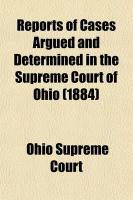Produktbild: Reports of Cases Argued and Determined in the Supreme Court of Ohio (Volume 39)