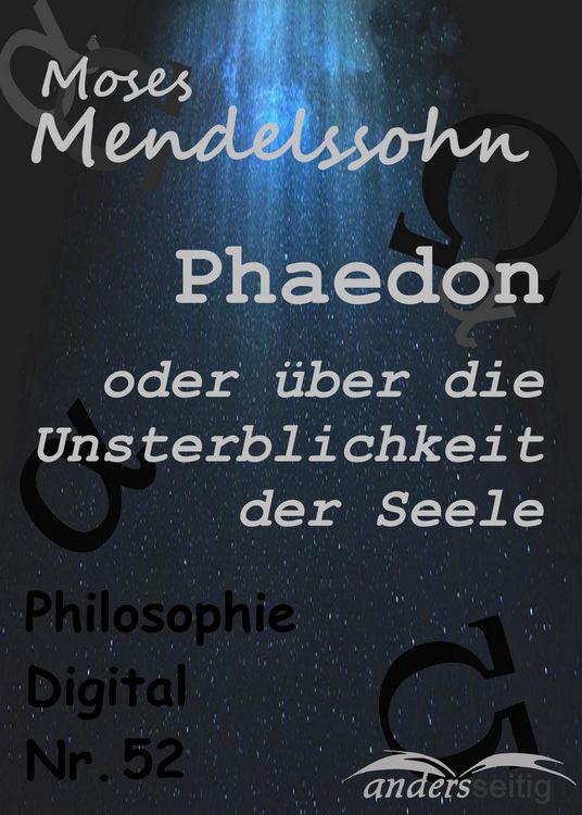 Produktbild: Phaedon oder &uuml;ber die Unsterblichkeit der Seele
