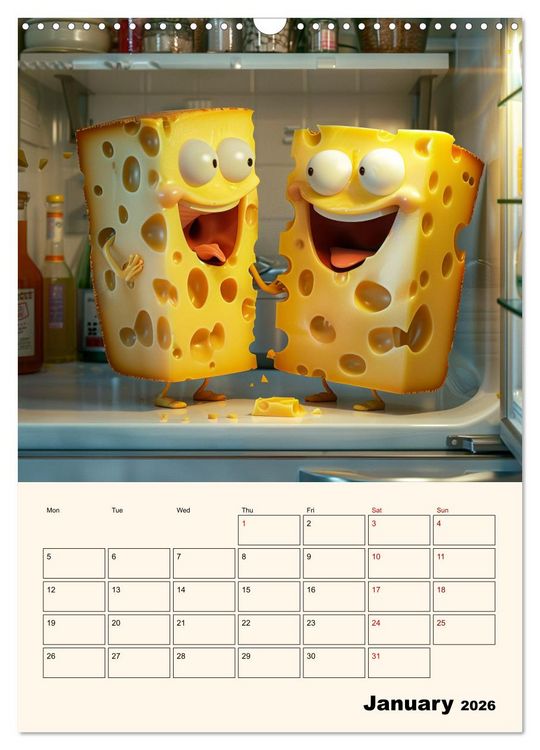 Produktbild: The Light ist still on in the Fridge (Wall Calendar 2026 DIN A3 portrait), CALVENDO 12 Month Wall Calendar