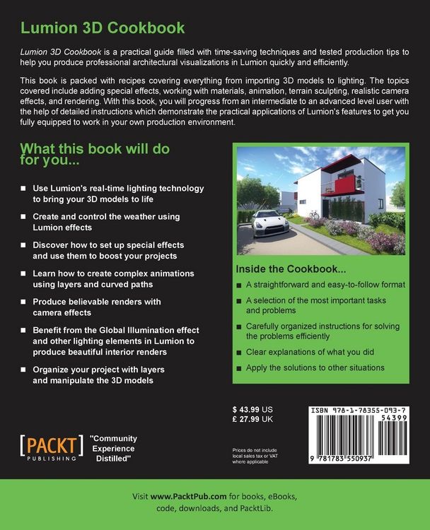 Produktbild: Lumion 3D Cookbook