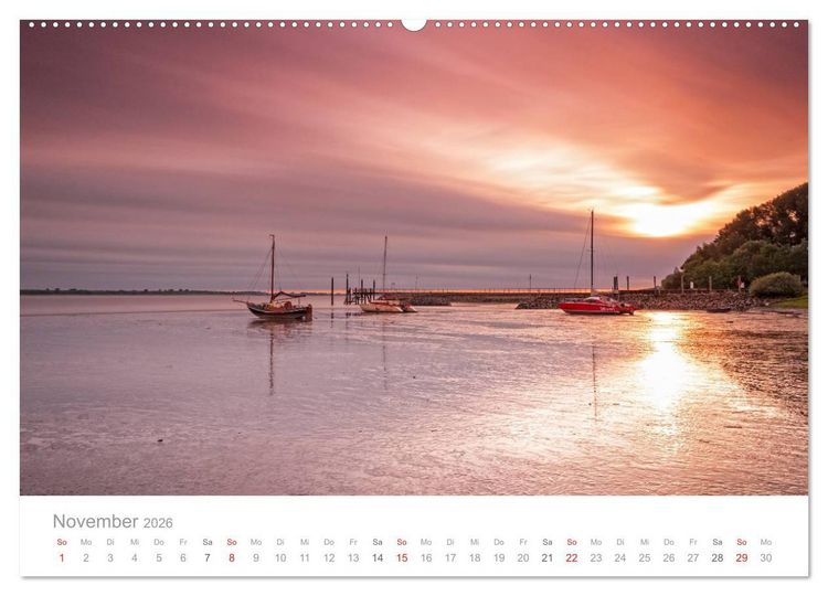 Produktbild: Lichtreise durch Schleswig-Holstein (hochwertiger Premium Wandkalender 2026 DIN A2 quer), Kunstdruck in Hochglanz