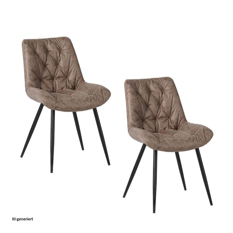 Produktbild: HTI-Living HTI-Living Esszimmerstuhl Antikhellbraun 2er Set Loryn